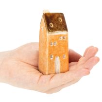 kohteita Koristeellinen keraaminen miniatyyritalo ikkunalaudalle, 10 cm, 3 kpl
