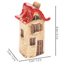 kohteita Keraaminen Talon Koristesetti Pienet Talot Punakatolla 8cm 2kpl