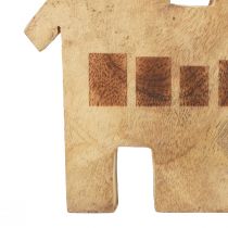 kohteita Koristeellinen talon puinen puinen koristeellinen kynttilänjalka musta 16,5 × 3,5 cm × 22 cm