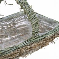 Istutuskori, Kukkakori, viiniköynnöksen oksat Shabby-Chic L42cm/34cm/28cm 3 kpl:n sarja