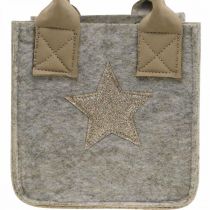 Deco Pot Huopapussi joulukoriste Beige 20/16cm 2 kpl sarja