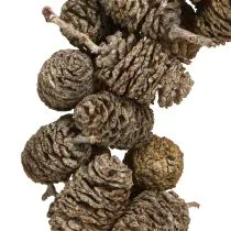 kohteita Sydänkoristekartio sydän leppäkartio valkoinen pesty 24cm