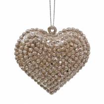 kohteita Glitter sydän samppanjan ripustamiseen 6cm x 6,5cm 12 kpl