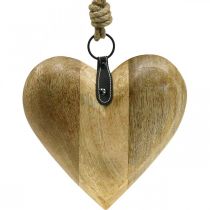 Sydän puuta, koristesydän ripustettavaksi, sydänkoristeet K19cm