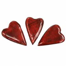 Mangopuu lasitetut sydämet punainen 6,2-6,6cm × 4,2-4,7cm 16kpl 16kpl