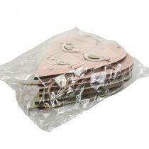 kohteita Puinen sydän, koristesydän ripustettavaksi, sydänkoristeet H16cm 6 kpl