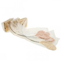 kohteita Pöytäkoristesydämet häät, sydänkoriste metalli oranssi/keltainen K40cm 3kpl