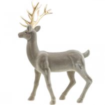 kohteita Koristeellinen hirven koristefiguuri koristeellinen poroparvi harmaa H46cm