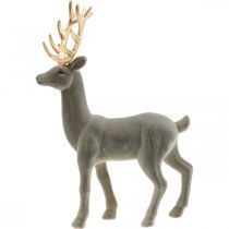 kohteita Koristeellinen hirven koristefiguuri koristeellinen poroparvi harmaa H37cm
