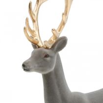 kohteita Koristeellinen hirven koristefiguuri koristeellinen poroparvi harmaa H37cm