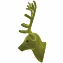 kohteita Koristeellinen hirvenpää parvettu sammalvihreä 10cm x 20cm 3 kpl