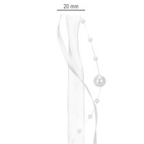 kohteita Häänauha valkoinen 20mm 5m