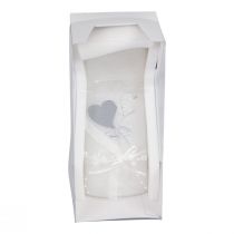 kohteita Hääkynttilä hopea hääkynttilä valkoinen 220/85mm