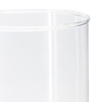 kohteita Korkea lasimaljakko lasisylinterinen kukkamaljakko kirkas Ø12cm K30cm