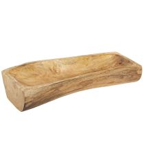 kohteita Puinen koristelu ontto koristekulholla puusta 40×13–16cm×6,5cm