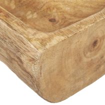kohteita Puinen koristelu ontto koristekulholla puusta 40×13–16cm×6,5cm