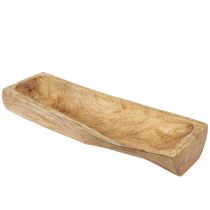 kohteita Puinen koristelu ontto koristekulholla puusta 40×13–16cm×6,5cm