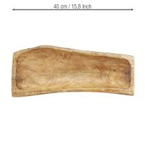kohteita Puinen koristelu ontto koristekulholla puusta 40×13–16cm×6,5cm