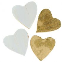 kohteita Puinen sydän pussissa 2cm - 4cm 24 kpl