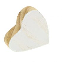 kohteita Puinen sydän pussissa 2cm - 4cm 24 kpl