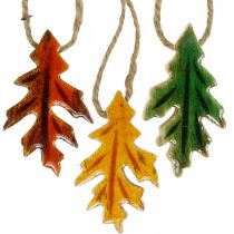 Koristeelliset roikkuvat puulehdet värikäs syksyn koriste 6,5×4cm 12kpl 12kpl