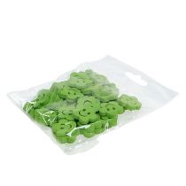 kohteita Puinen kukka kasvojenvihreällä 2,5cm 48 kpl