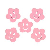 Puukukka, vaaleanpunainen 2,5 cm 48p