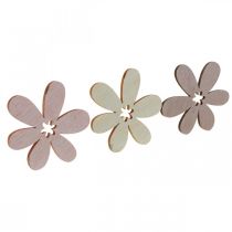 Puiset kukat hajottaa koriste kukkia puu beige/keltainen/pinkki Ø4cm 72p
