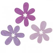 Puiset kukat hajottaa koriste kukkia puu purppura/violetti/pinkki Ø4cm 72p