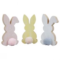 kohteita Puiset puput koristepuput pääsiäiskoristeet puupastelli 8,5×16cm 6 kpl