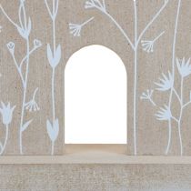 kohteita Puutalo koristeellinen talon pöytäjalusta puinen 28,5cm