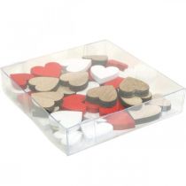 kohteita Puinen sydänscatter koriste hääsydämet puu 2,5/2/1,5cm 48 kpl