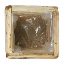kohteita Ruukkukasvilaatikko puinen kukkaruukku luonnollinen 12×12×8,5cm