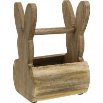 Pääsiäiskori kani puinen pöytäkoristelu Pääsiäiskori 13×12×20cm