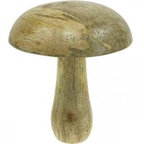 Puinen sieni luonnollinen, keltainen puinen koristelu syksyn deco sienet 15×13cm