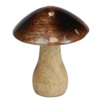 Puinen sienikuvio luonnonruskea kiiltoefekti Ø10cm H12cm