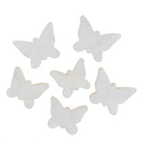 kohteita Puinen perhonen valkoinen 2,8 cm - 3,3 cm 28 kpl
