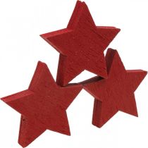 kohteita Puiset tähdet punaiset sprinklit Joulutähdet 3cm 72kpl