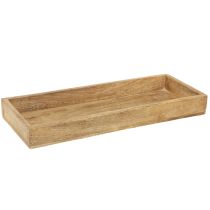 kohteita Puinen tarjotin suorakaiteen muotoinen koristetarjotin puu 39×15,5×4cm 2kpl