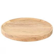 kohteita Luonnollisesta akaasiapuusta valmistettu pyöreä puutarjotin Ø30cm K2,5cm