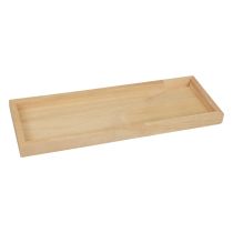 Puinen tarjotin koristeellinen tarjotin puinen suorakaiteen muotoinen luonnollinen 50×17×2,5cm