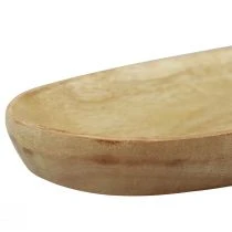 kohteita Puinen tarjotin soikea luonnonmangopuu 28×12×2,5cm