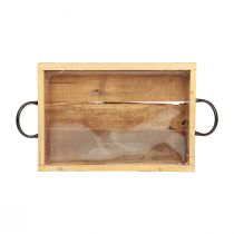 kohteita Puutarjotin kahvoilla koristeellinen tarjotin luonnonmusta 35×22,5cm