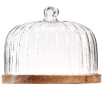 kohteita Puulautanen juustokupulla koristeellinen lautaspuu Ø29cm H22cm