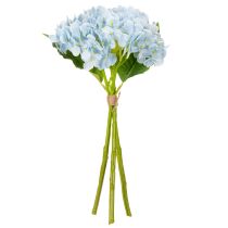 kohteita Keinotekoiset hortensiat, elävän näköinen kuvio, olohuoneen sisustukseen, 34 cm, 3 kpl