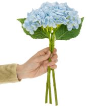 kohteita Keinotekoiset hortensiat, elävän näköinen kuvio, olohuoneen sisustukseen, 34 cm, 3 kpl