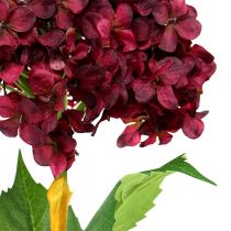 kohteita Hortensia keinotekoinen tummanpunainen 80cm 1kpl