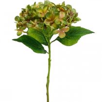 Hortensia keinotekoinen vihreä, keltainen tekokukka H35cm
