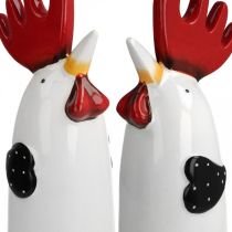 kohteita Keraaminen kukkokeittiön koristelu Chicken White K23cm 2kpl