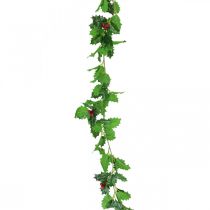 Jouluseppele keinotekoinen holly Ilex seppele 160cm